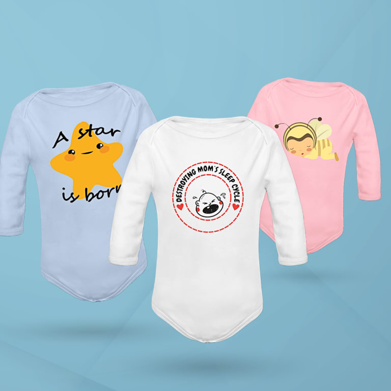 Custom baby outlet clothing